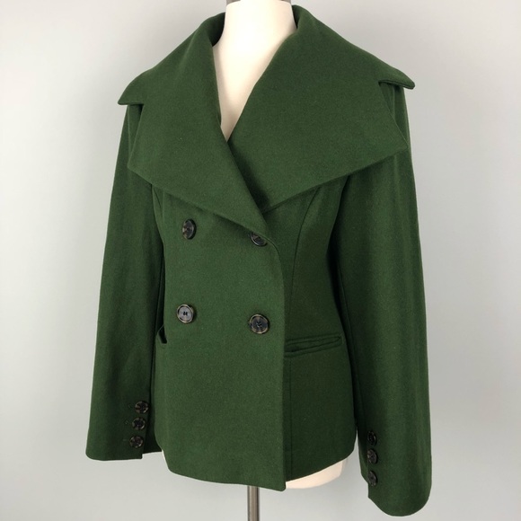 Marvin Richards Jackets & Blazers - Marvin Richards Green Pea Coat